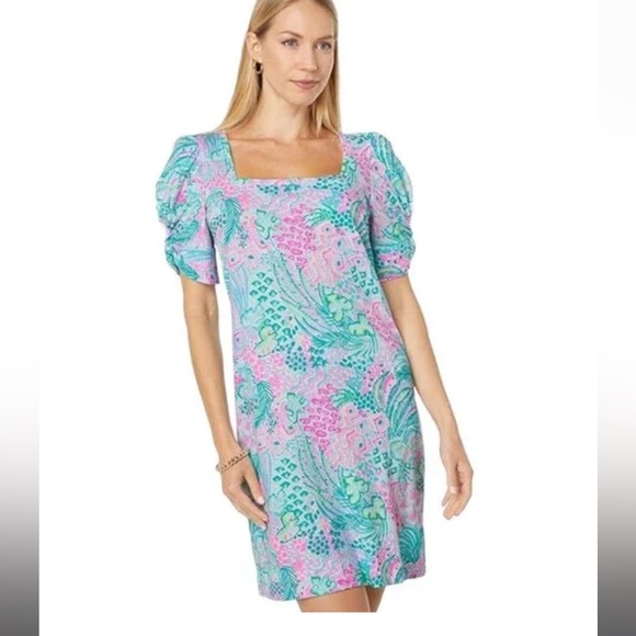 NEW - Lilly Pulitzer Haydn Short Sleeve Dress - Banana Split - Size: XXS - Picture 12 of 12
